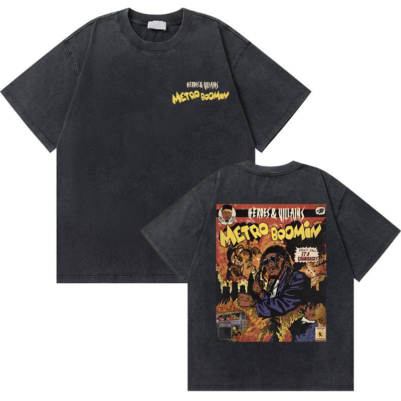 Rapper Future If She Catch Me Cheating I Will Never Tell Her Sorry Washed Vintage Tshirt Men Hip Hop Fashion Oversized T Shirts