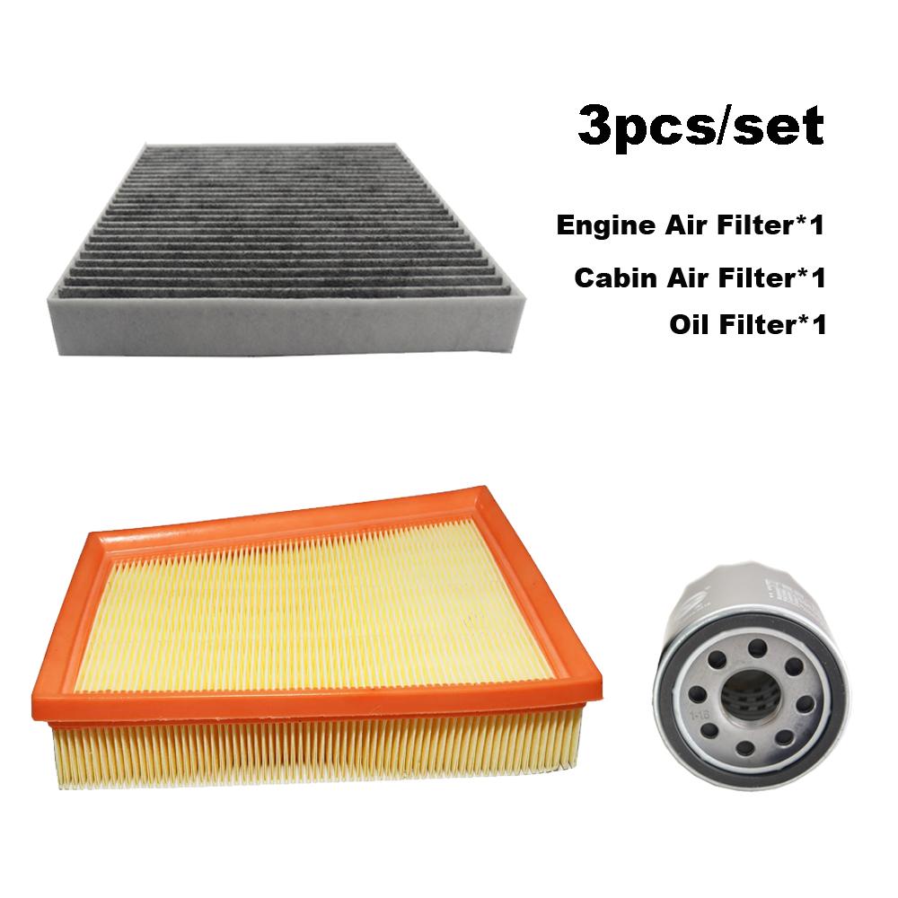 

3pcs Filter Set For Buick Encore GX 1.3T 20T PLUS Envista 1.5T Chevrolet Trailblazer Seeker Engine Cabin Air Oil Filter 42712666 3pcs Set
