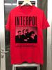 Camiseta Roja Banda Interpol Turn On The Bright Light Talla Completa S-5XL Unisex