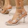 Fashion Women's High Heel Sandals Women Sandals Designer Fashion Summer Shoes Woman with Heeled Bling Sexy Heels Shoe Sandalias De Mujer
