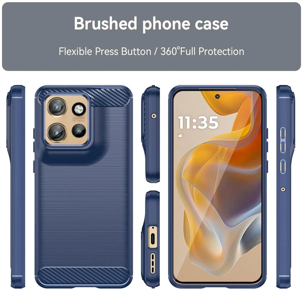 Motorola Moto S50 Hülle, flexible TPU-Faser Schutzhülle für Motorola Moto S50