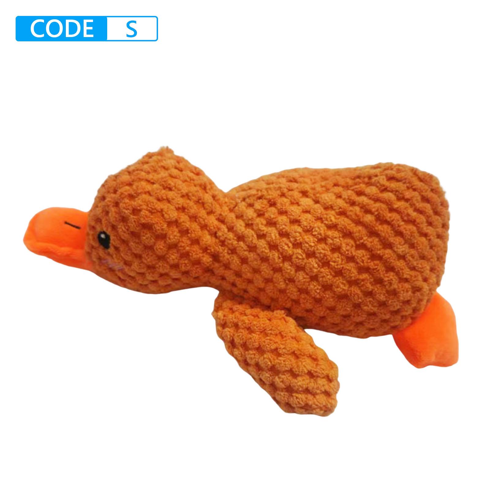 

Interactive Squeaky Dog Chew Toy Large Dog Squeaky Toys with Soft Fabric Yet Tough Quack Duck for Small Medium Large Animals