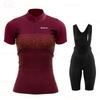 Womens Cycling Jersey Set Breathable Short Sleeve Mountain Bike Outfit Sportswear Road Trail Riding