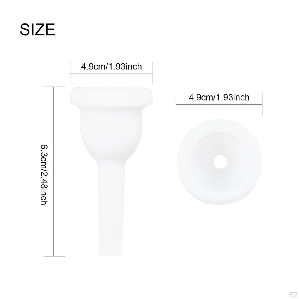 Tuba Mouthpiece,Tuba Instrument Accessory for Beginners Gift Portable Lightweight Sturdy Replacement