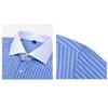 Men's Casual And Trendy Four,sided ,up Digital Print Striped Long,sleeved Lapel Button Shirt