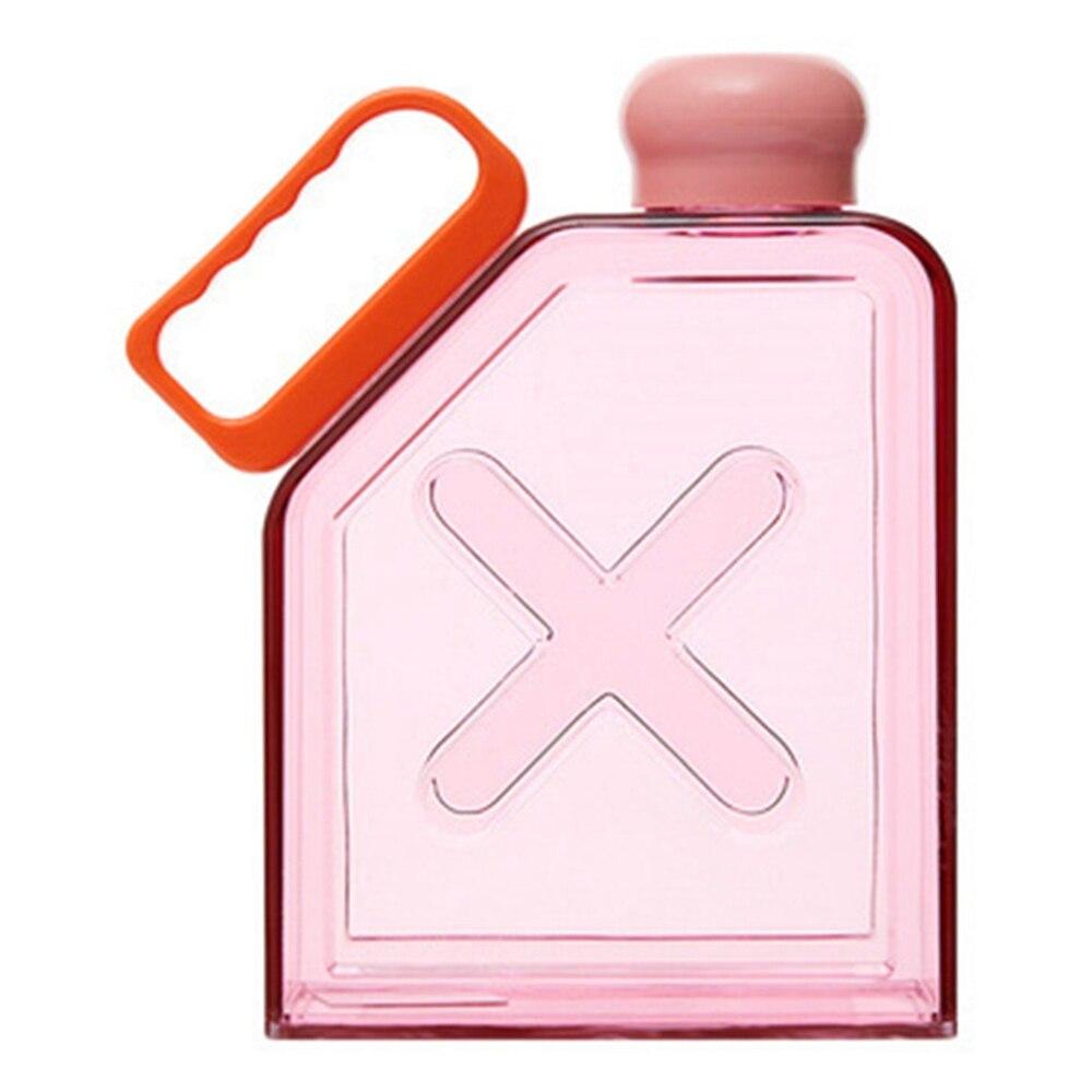 

1000 мл прозрачная многоразовая тонкая бутылка для воды с плоским дном портативная - подходит для карманов и углов бутылки для воды