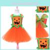 Süßes Kürbisprinzessinnenkleid für Mädchen, perfekt für Halloween-Cosplay!
