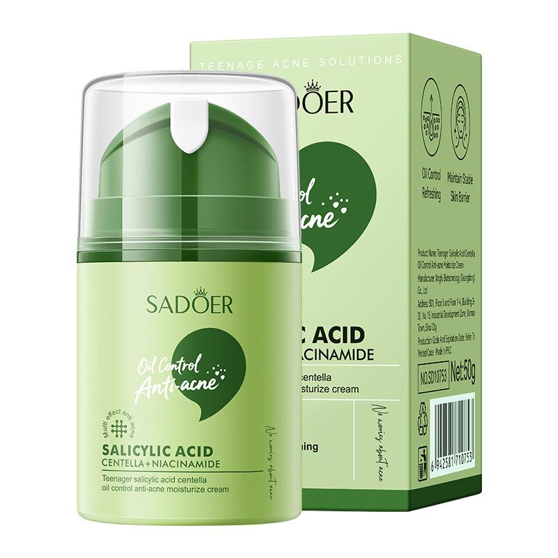 Salicylic Acid Centella Niacinamide Face Cream Moisturizing Hydrating Facial Moisturizer Skin Care 50g 50g