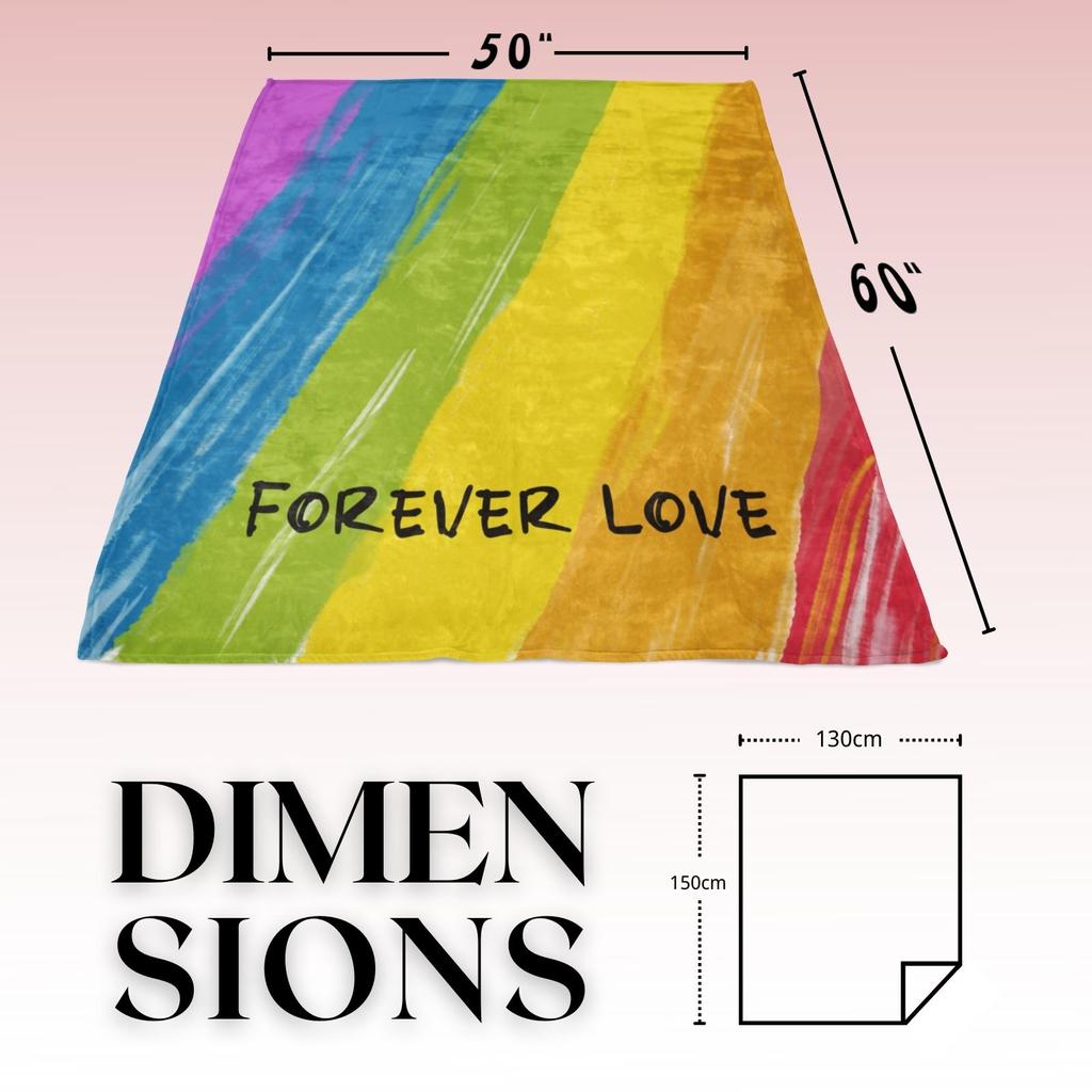 Duhová deka Červená Modrá Žlutá Abstraktní Chlupaté Zimní Přikrývky Kobereček Herní křeslo Dětská deka na pohovku