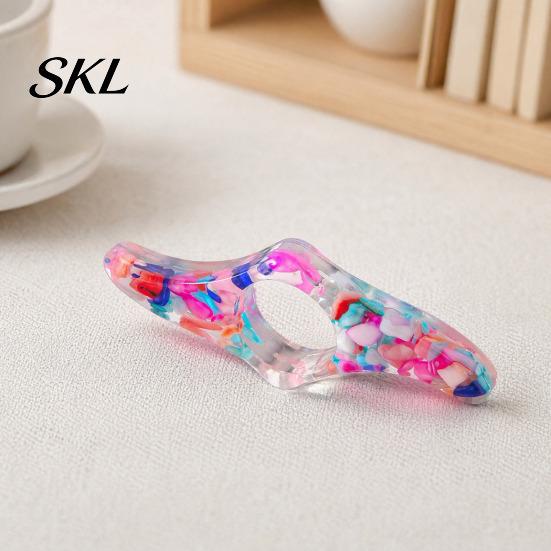 Reading Aid Tool Thumb Book Page Holder for Reading, Glitter Stone Piece Ring Holder, Opener Bookmark Students Lovers Clip