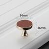 KAK Vintage Leather Cabinet Knobs and Handles Wardrobe Kitchen Cupboard Door Pulls European Zinc Alloy Furniture Handle Hardware
