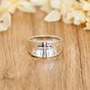 Silver Cross Ring Wide Face Retro Design Adjustable Unisex Jewelry Vintage Bold Fashion Men Women's Ring Gift Popular Gothic