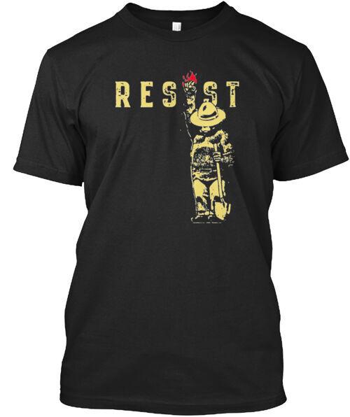 Smokey Bear Says Resist National Parks TShirt Made in the USA Size S to 5XL Unisex T-Shirt XL