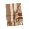Winter new plaid scarf printed tassel imitation cashmere scarf fashionable sweet shawl medium length thick warm scarf