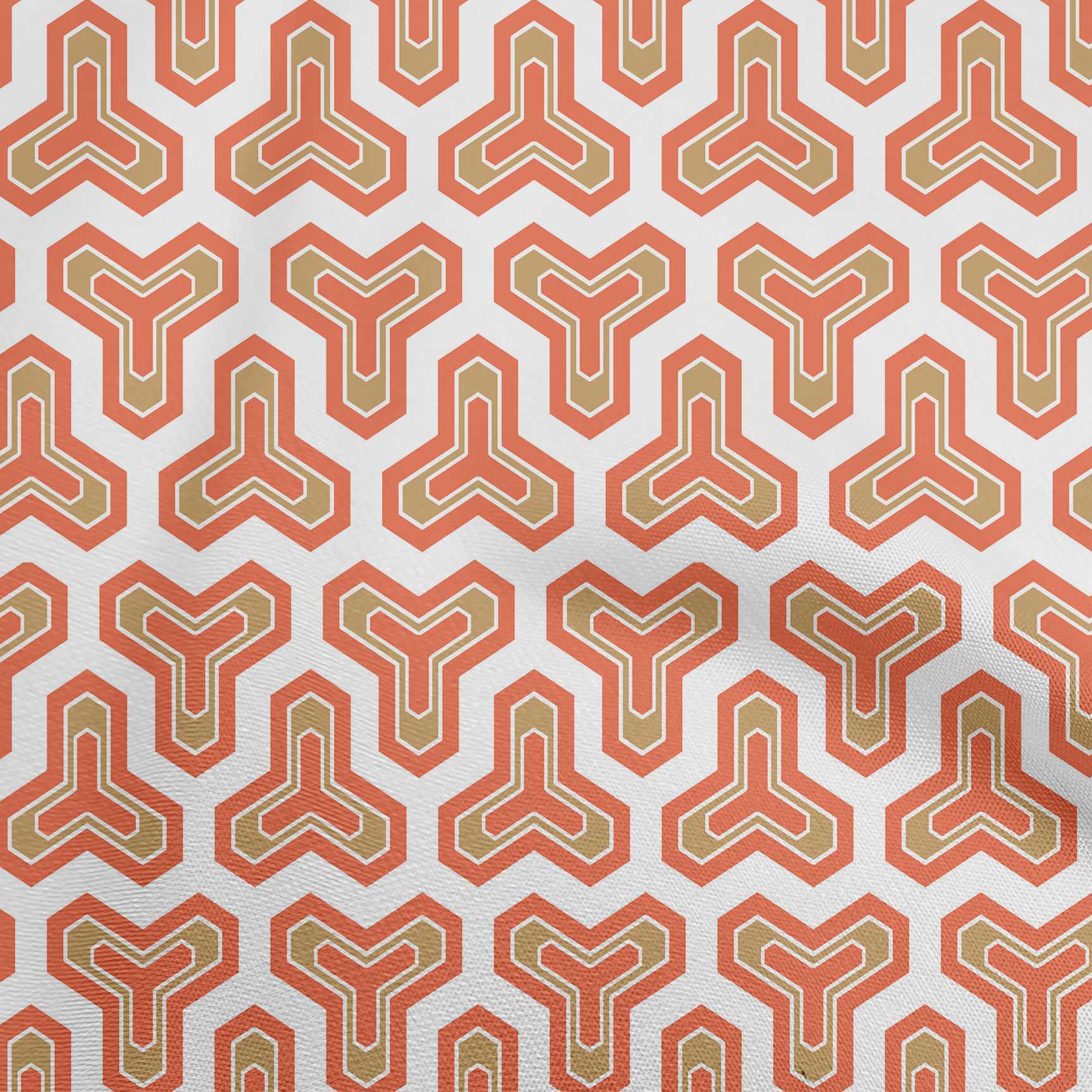 

OneOone Cotton Flex Brown Fabric Геометрична тканина для пошиття тканини для рукоділля з принтом у дворі 40 дюймів 42 Inch Wide - Viscose Chiffon червоний