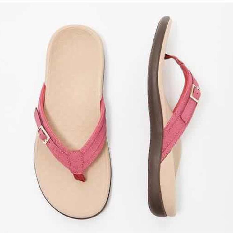 Foreign trade large size clip slippers women's new casual flat bottom PU large size casual flip-flops wish2025