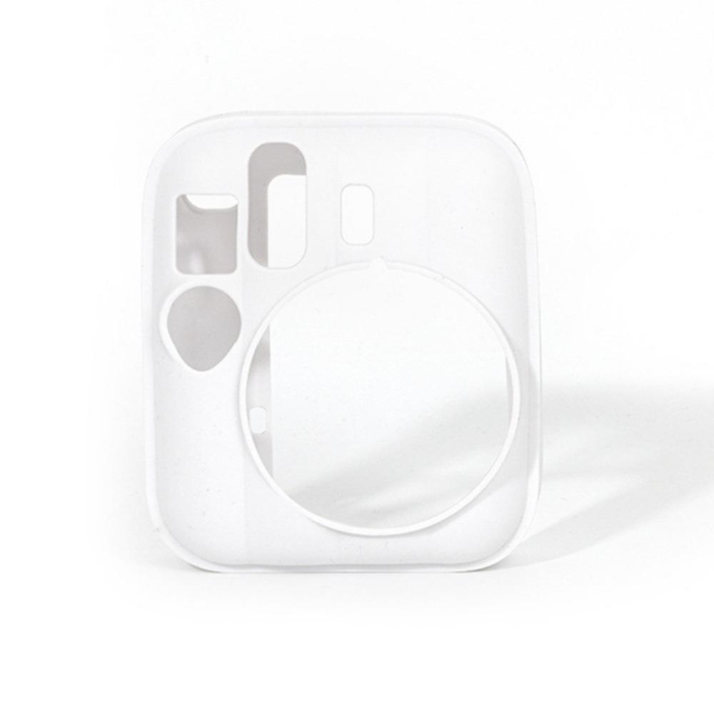 

Soft Instant Camera Case Solid Color Camera Protector Shell for Fujifilm Instax mini 13 білий