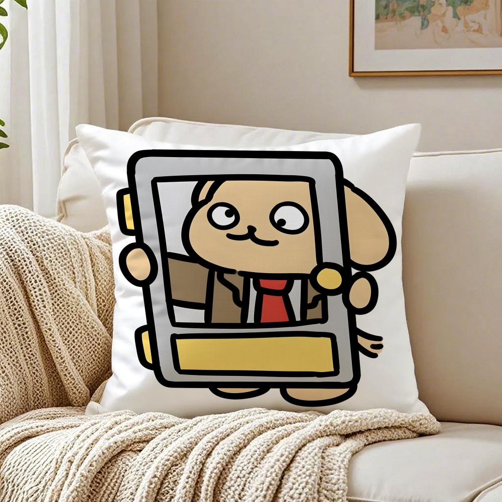 Cute Iine Puppy Funny Dress Cool Cushion Cover Pillowcase Antidustmite living Room Sofa Decor Cushion Room