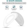 20 pairs of eyeglass nose pads, transparent anti-slip nose pads, adhesive anti-slip soft silicone self-adhesive eyeglass nose pads