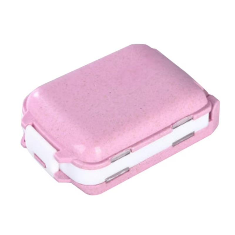 Medicine Box Portable Folding 3-Layer 8-Compartment- Compact Pill Organizer for Sub-Packaging & Storage