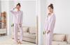 Winter Soft Long and Pants and Perfect for and and "Lifewel" Women's Pajamas, 100% Cotton, Quilted, Front-Opening, Sleeves, Set, Thick, Warm, Cute,