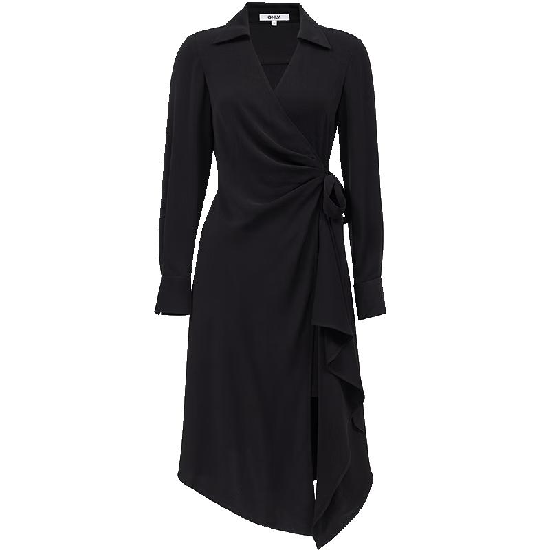 

ONLY Women s Asymmetric Hem Long Sleeve Little Black Dress XL