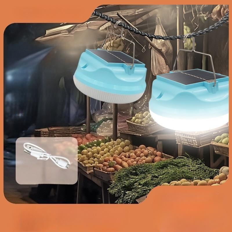 1Pc Bread Lights, Solar Power Outage Emergency Night Market Stall Lights, Five-sided Luminous Outdoor Camping Lights