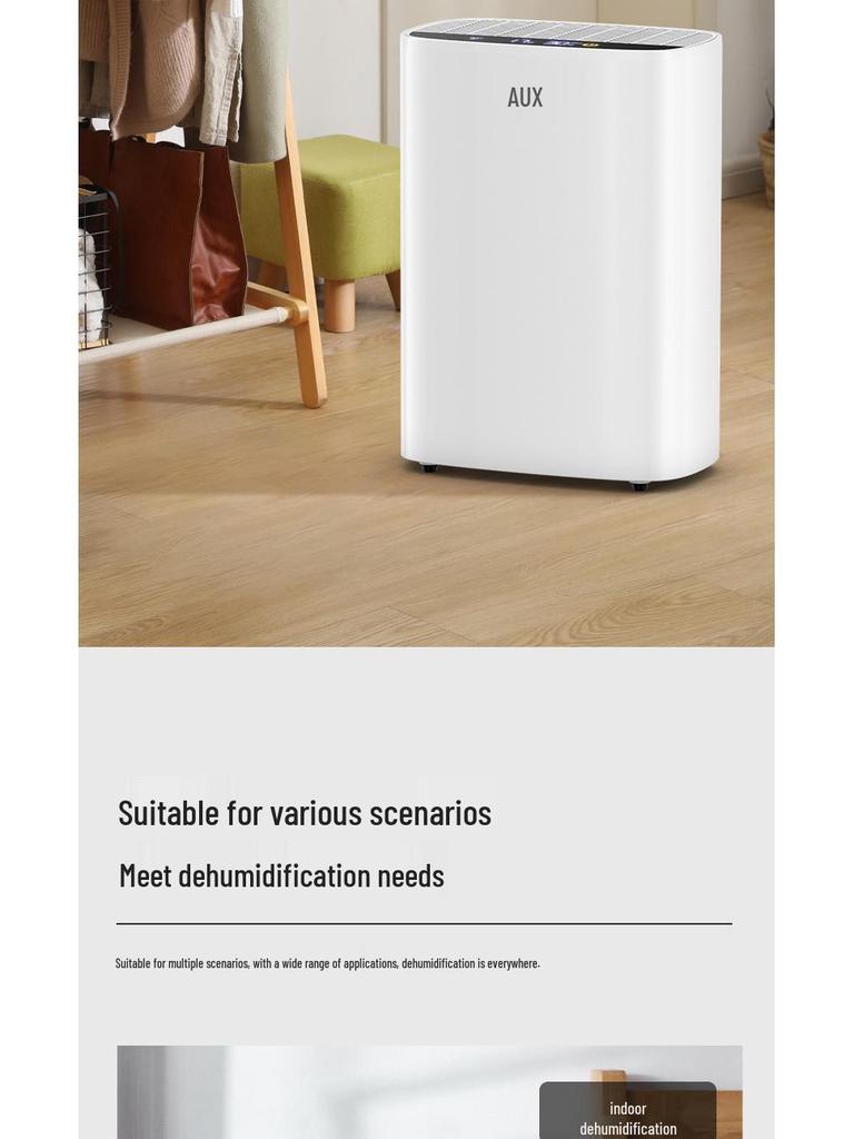 AUX High Power Indoor Dehumidifier - Bedroom & Home Moisture Absorber