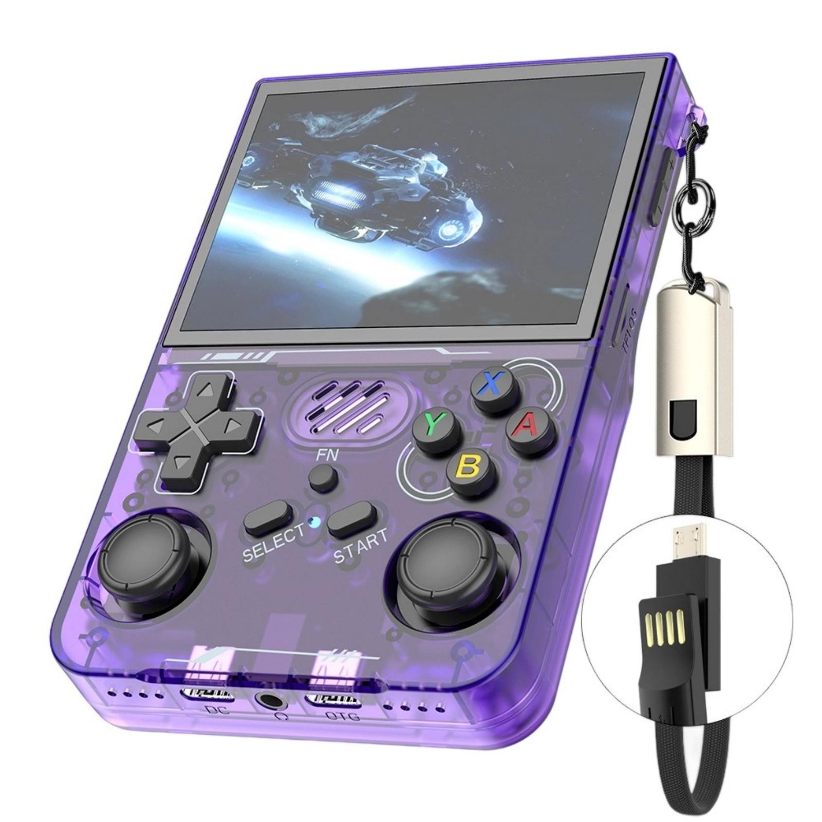 R36XX Double Joysticks Gaming Unit Open Source Compatibility Wireless Multiplayer Bright Screen 3.5inch Outdoor