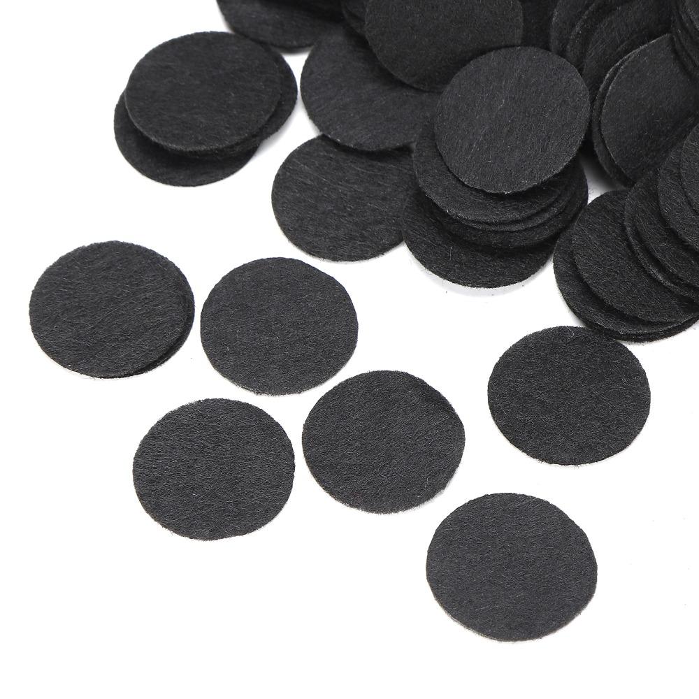 500pcs White Nonwoven Round Piece Black Round Felt Circles Felt Craft Pads Craft Finishing