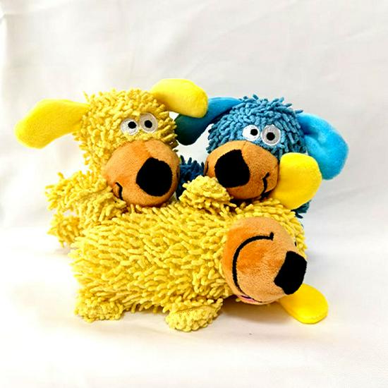 Plush Dog Teething Toy with Sound - Small, Medium, Large Breeds