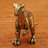 Solid Brass Jurassic Dinosaur Small Vintage Statue Office Desktop Ornaments Tea Pet Crafts Feng Shui Ornament Miniatures