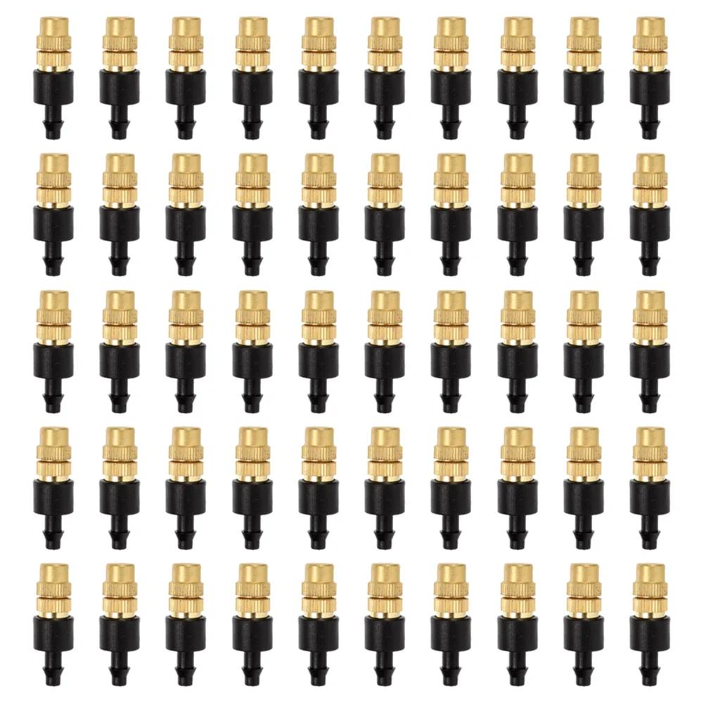 10-100Pcs Outdoor Misting Cooling System Garden Irrigation Watering 4/7PVC Atomizer Nozzles Adjustable Garden Sprinklers Head