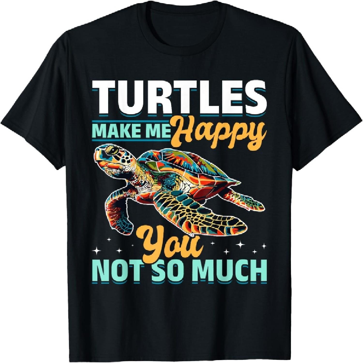 Funny Sea Turtle Animal Turtles Make Me Happy You, not so T-Shirt XXXXXL разноцветный