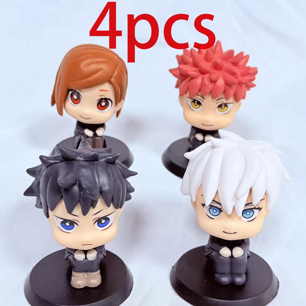 1-5pcsOriginal Jujutsu Kaisen Anime Figure Look Up Kkotsu Yuta Geto Suguru Anime Figure Q Version Cute Model Toys