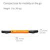 Japanese TRIGGERPOINT Grid Foam Roller STK Orange 04415 Myofascial Release Handheld [Genuine Product]