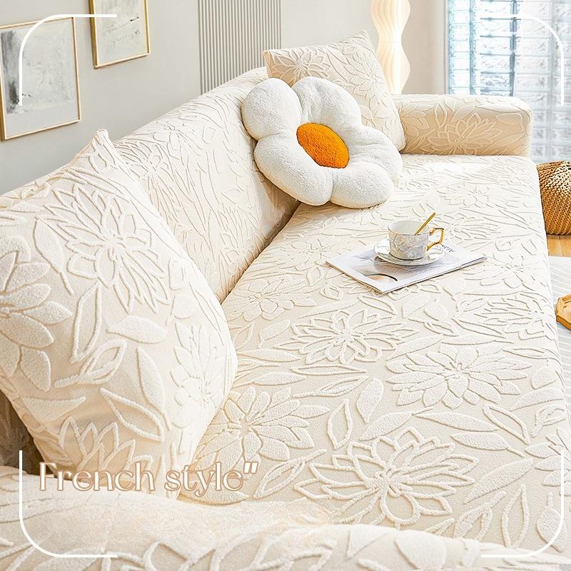 Nuovo copridivano elasticizzato in velluto jacquard, universale, per tutte le stagioni, antigraffio e antipolvere, ideale per gatti.