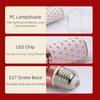 Bright PC Corn Lights Red Aluminum Lantern Light Bulb No Flicker Replace LED Bulbs Festival Lighting