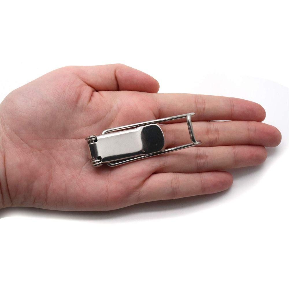 1/6 Pcs Stainless Steel Toggle Latch Silver Hardware Spring Catch Hasp Clamp Clip Lock  Toolbox