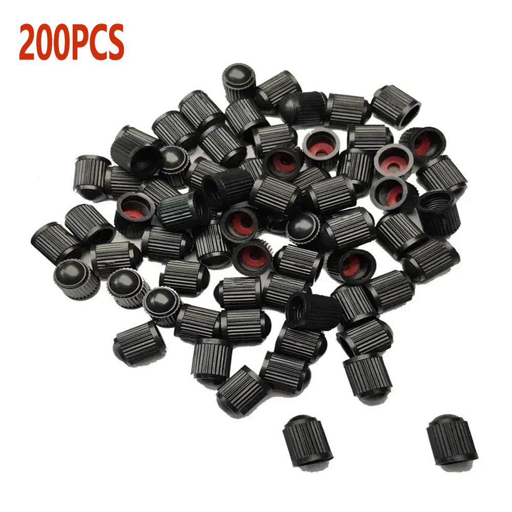 100/200 Pcs Tire Valve Dust Caps Plastic Tire Valve Caps Dust Proof Decoration Valve coverCars Motorcycles Accessories