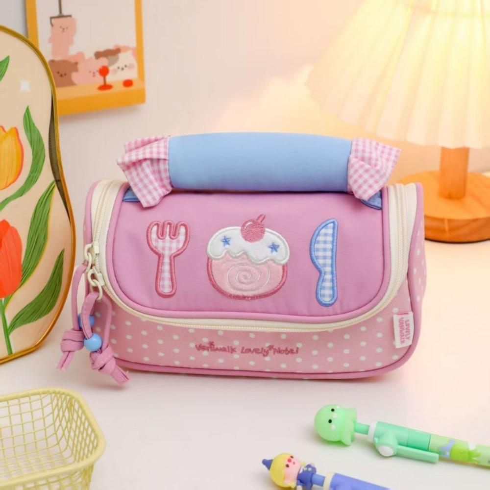 

Contrast Color Pencil Case Handheld Stationery Bag High Quality Stationery Organizer Students 03