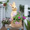 Cartoon Rabbit Flower Pot: Creative Outdoor Succulent Ornament for Gardens and Kindergartens