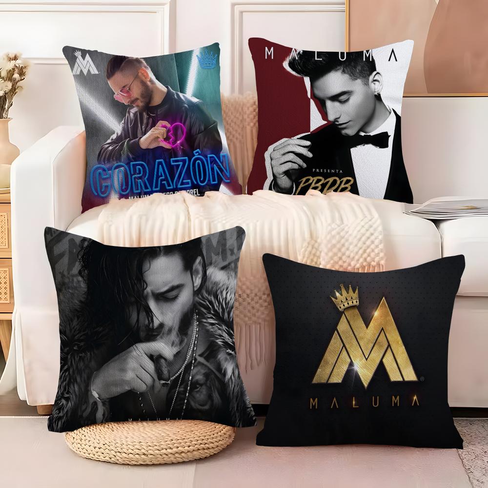 Pretty Boy Music Singer M-Maluma 3 Pillow Case Linen Pillow Case Sofa Home Decor Cushion Cover Cushion Cove