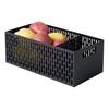 Yamazaki Vegetable Storage X D32 X with Sliding Root Vegetable Vegetable Compartment 5021 Tower, Black, Approx. W15.3 H12.2cm, Stackable, Drawers,