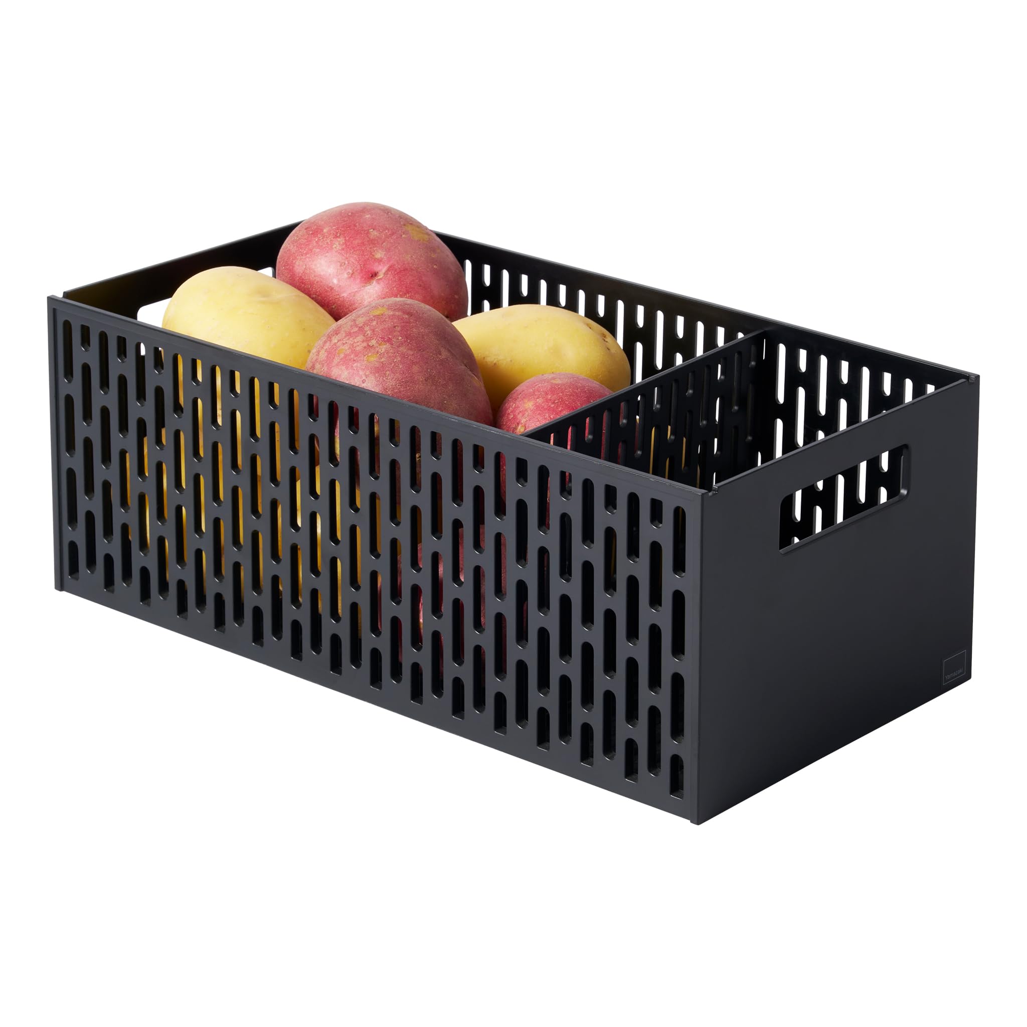 

Yamazaki Хранение овощей x D32 x с выдвижным отделением для корнеплодов 5021 Tower, Черный, Прибл.. Ш15,3 В12,2см, Штабелируемый, Ящики, чёрный