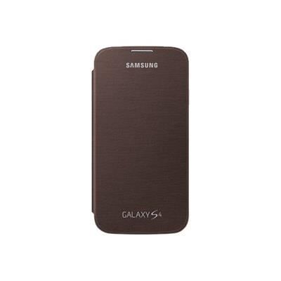 Pouzdro s klopou - Samsung - Galaxy S4 - Kůže - Hnědé - Tvrdý kryt