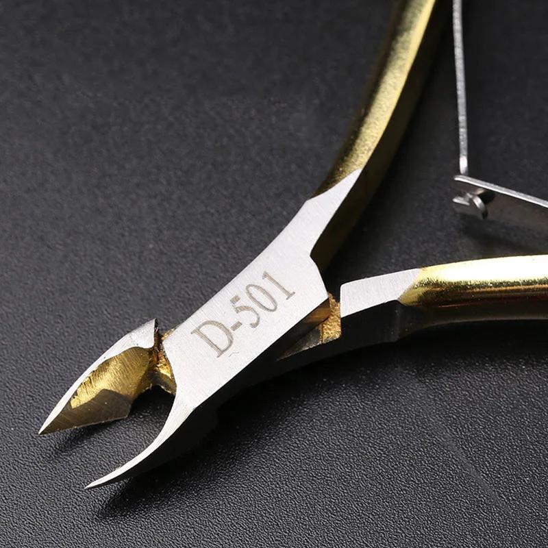 Professional Cuticle Cutter Nail Nippers Scissors Manicure Pusher Pedicure Tong Dead Skin Remover