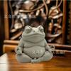 Zen Frog Ornament New Meditation Frog Home Decoration Resin Handicraft Ornament
