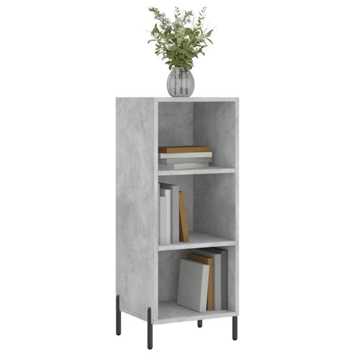 VidaXL Buffet Concrete Grey 34.5x32.5x90 Cm Engineered Wood 828744
