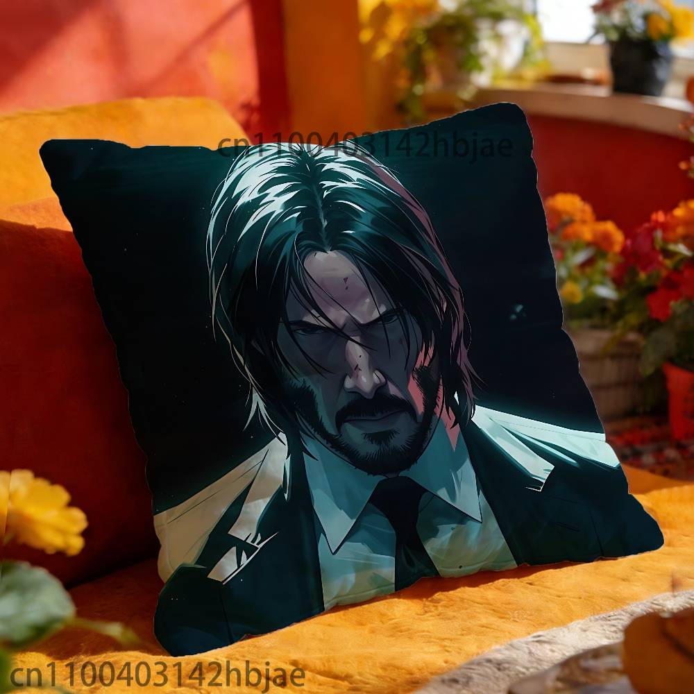 K-Keanu R-Reeves Kissenbezug Für 45x45cm 55x55cm 30x30cm Quadratischer Auto-Kissenbezug Heim-Schlafzimmer-Dekor Geschenk